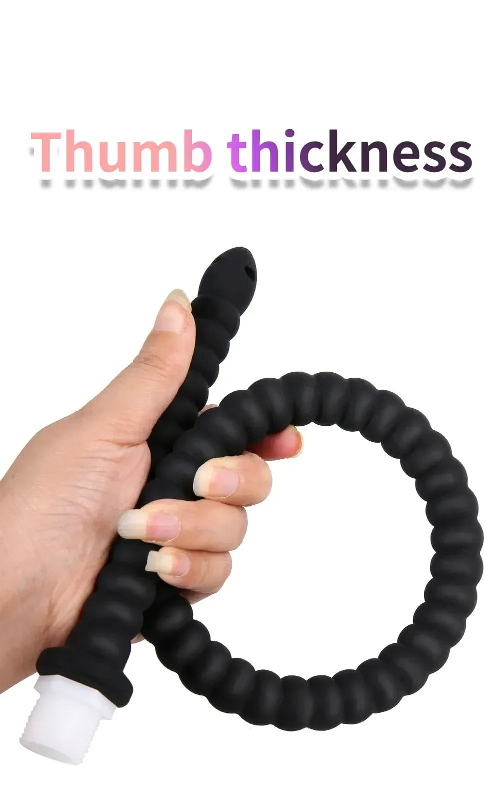 tapon anal silicona medica con textura