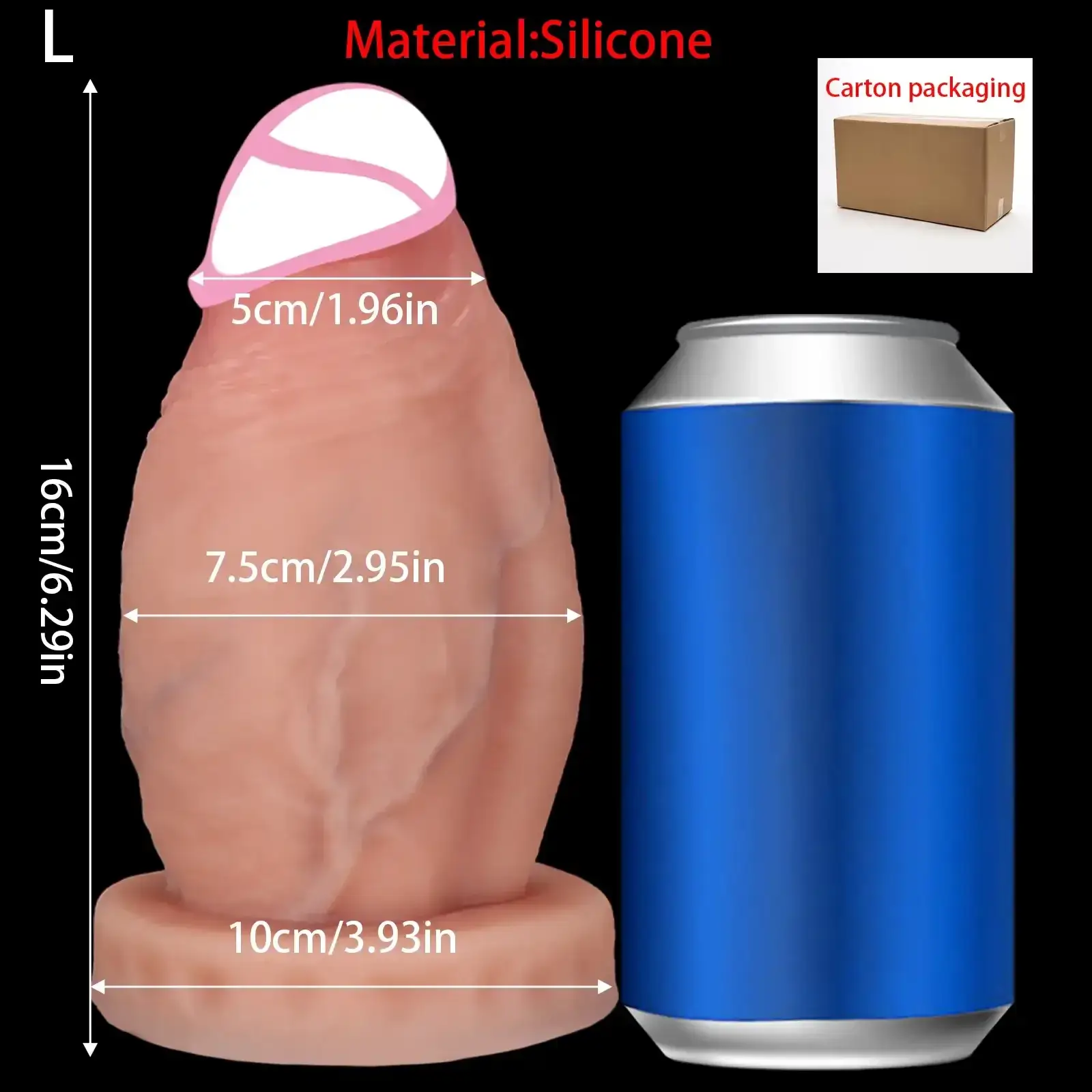 tapon anal silicona realista gran tamano