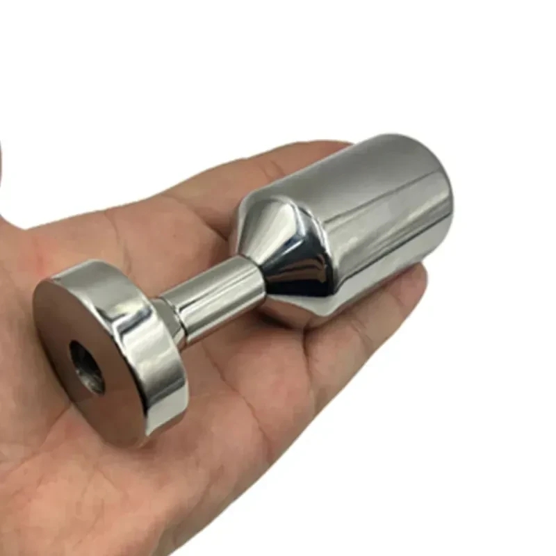 vibrador anal acero con diseno curvado