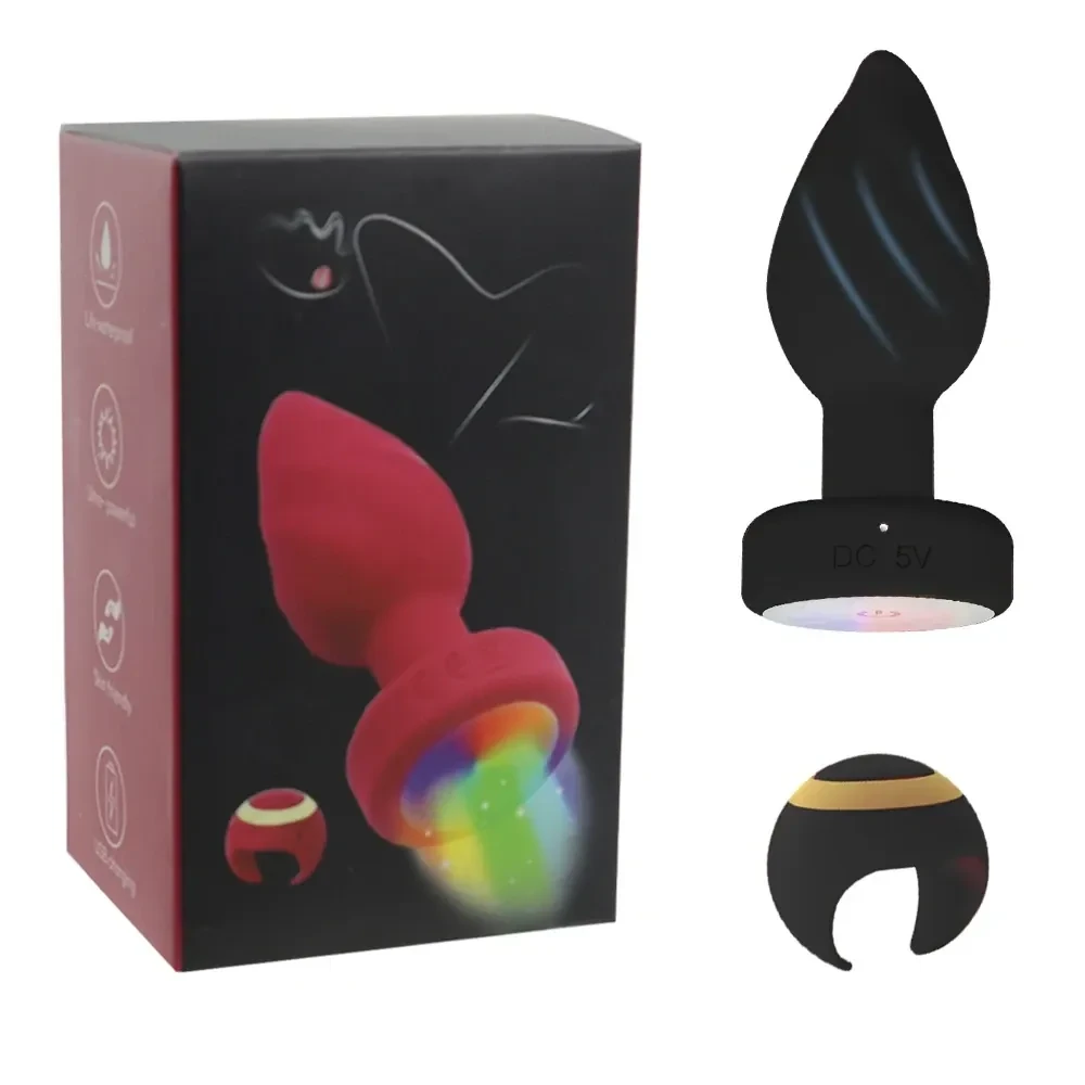 vibrador anal con anillo de silicona