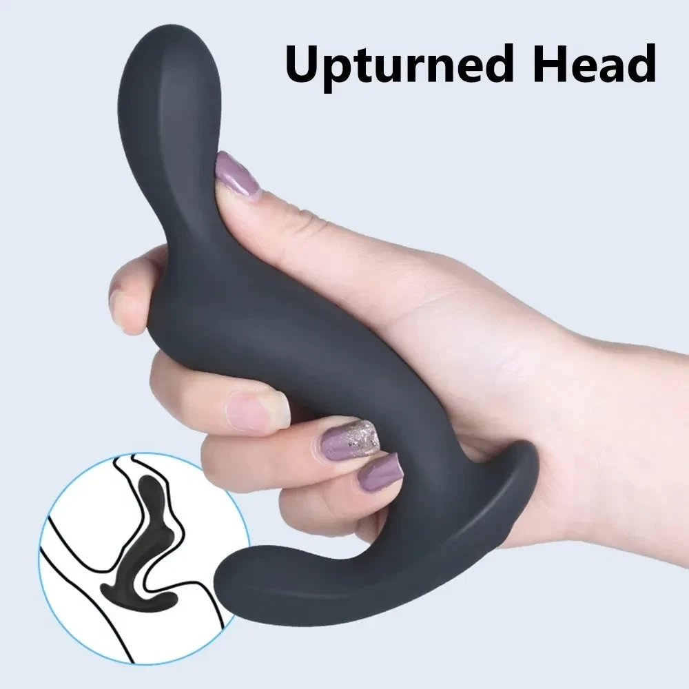 vibrador anal con cabeza curvada