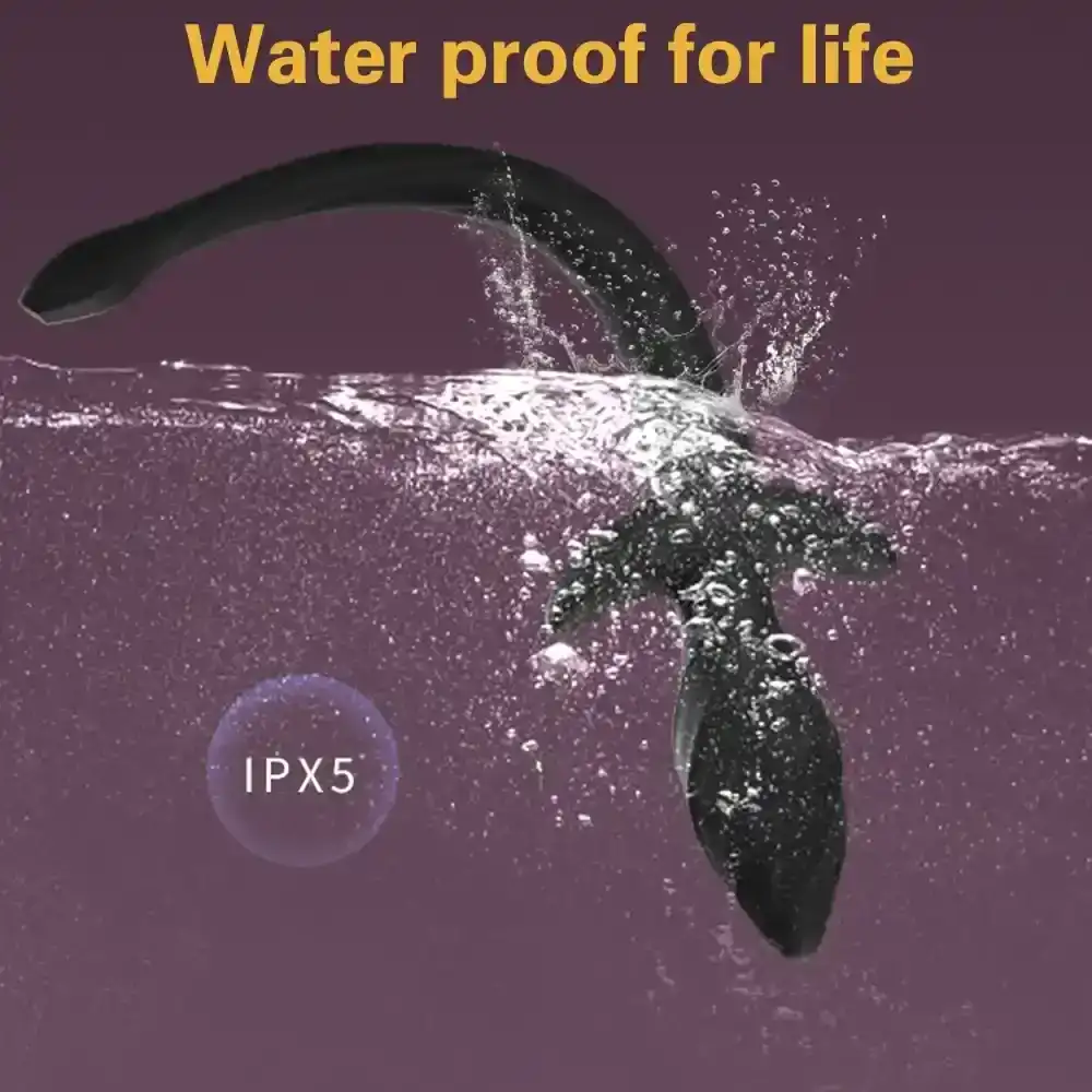 vibrador anal con cola perro