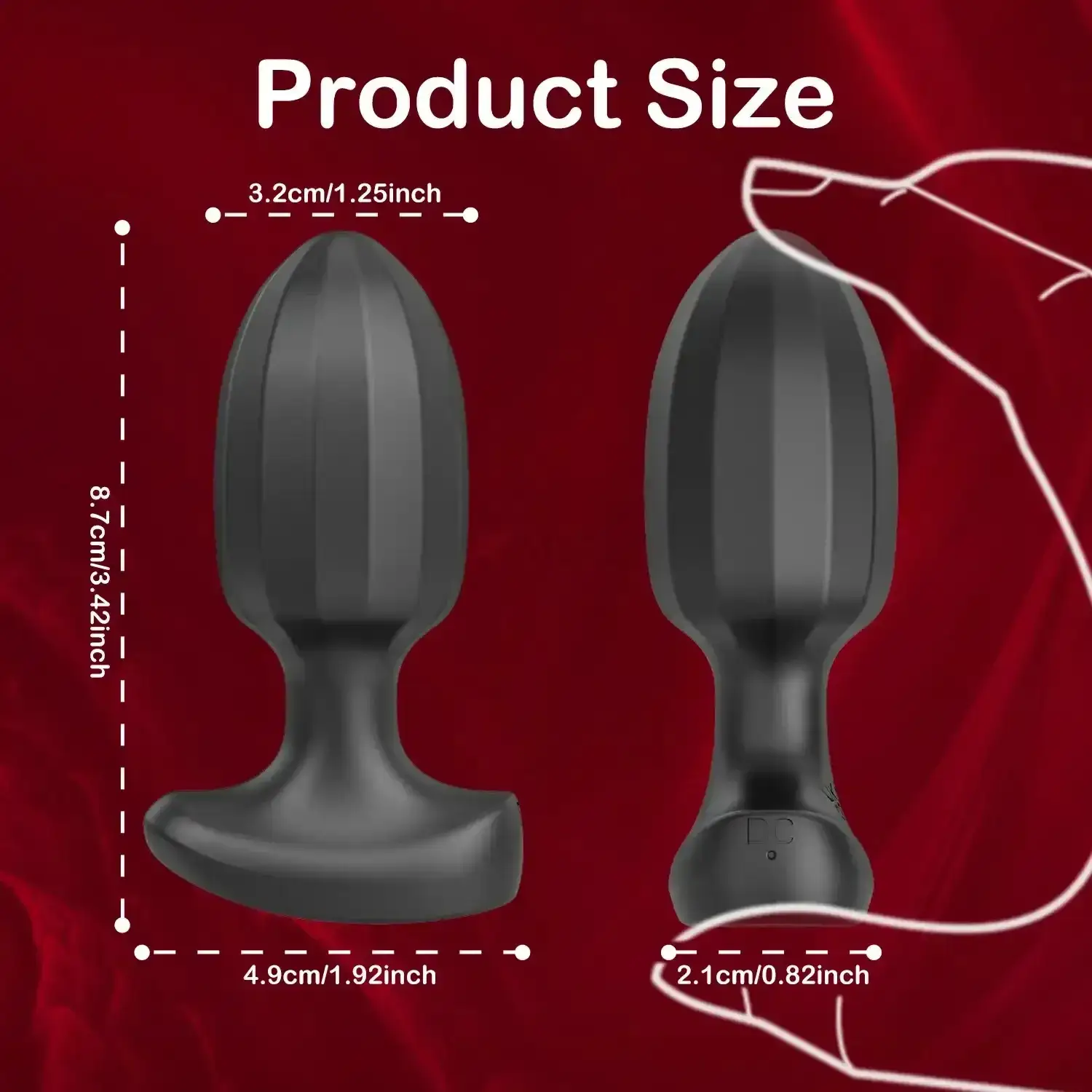 vibrador anal con conexión bluetooth
