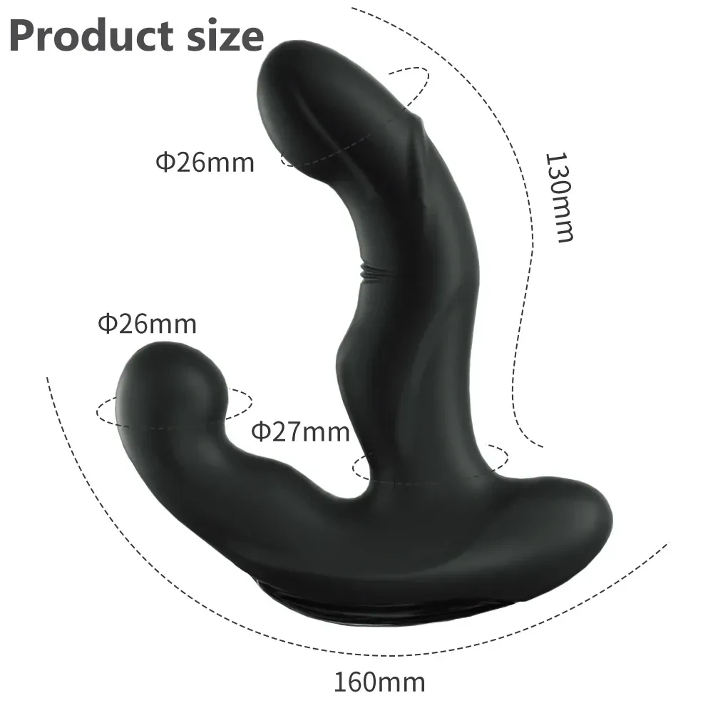 vibrador anal con forma falica