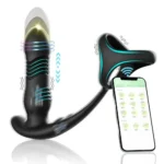 vibrador anal de empuje pulsante