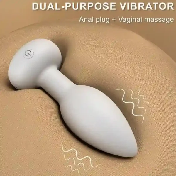 vibrador anal forma de plug silicona