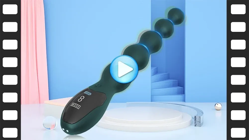 vibrador anal grande de silicona con led