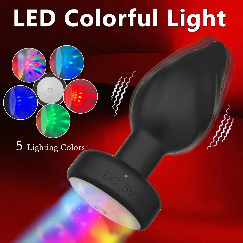 vibrador anal led colores cambiantes