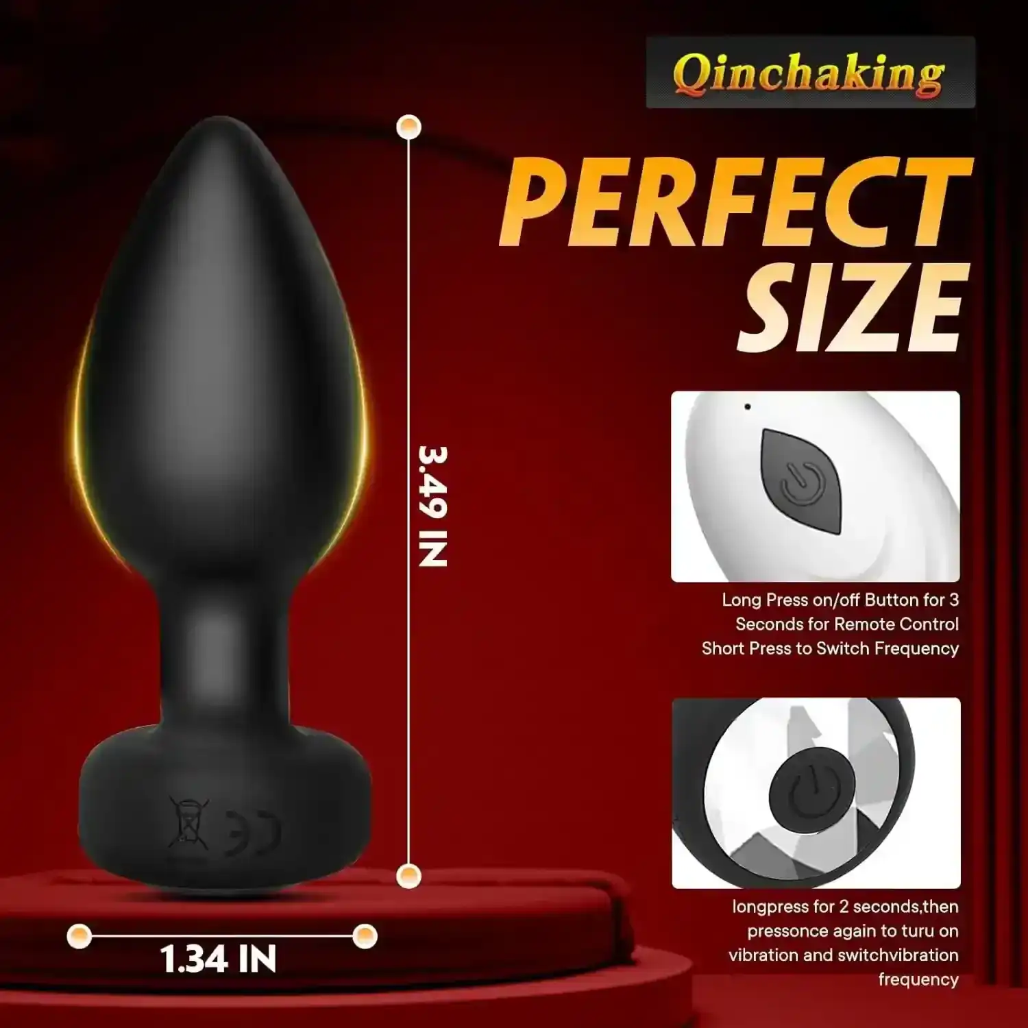 vibrador anal silicona control inalambrico
