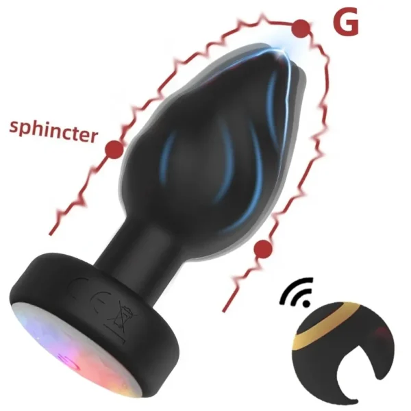 vibrador anal silicona suave ergonómico