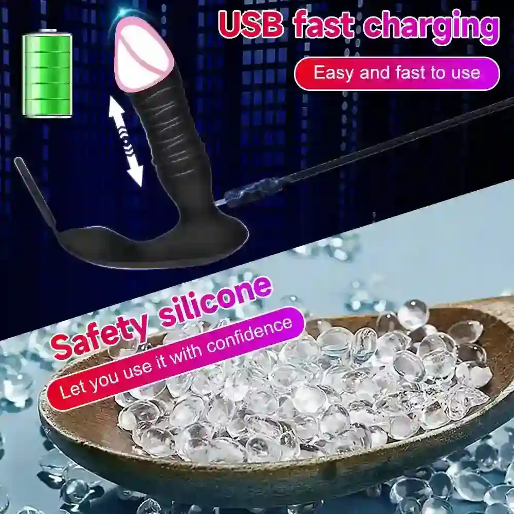 vibrador anal telescopico recargable usb
