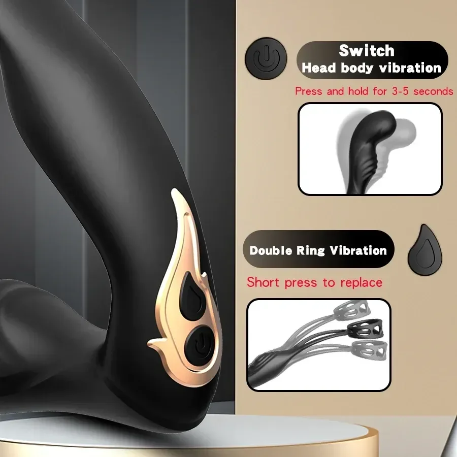 vibrador anal y prostatico silicona