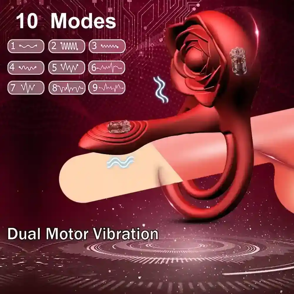 vibrador anillo peneano recargable silicona