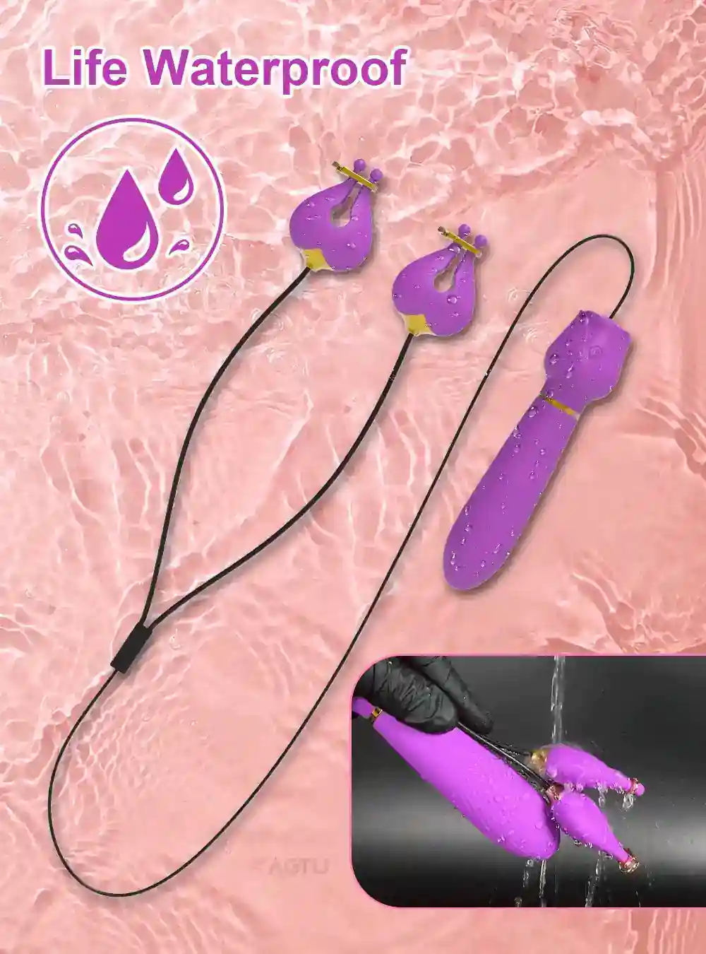 vibrador clitoriano silicona impermeable