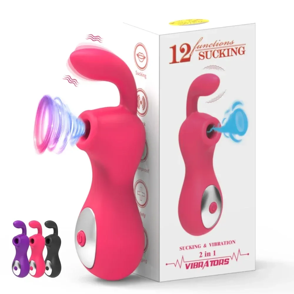 vibrador clitoris 2 motores silicona