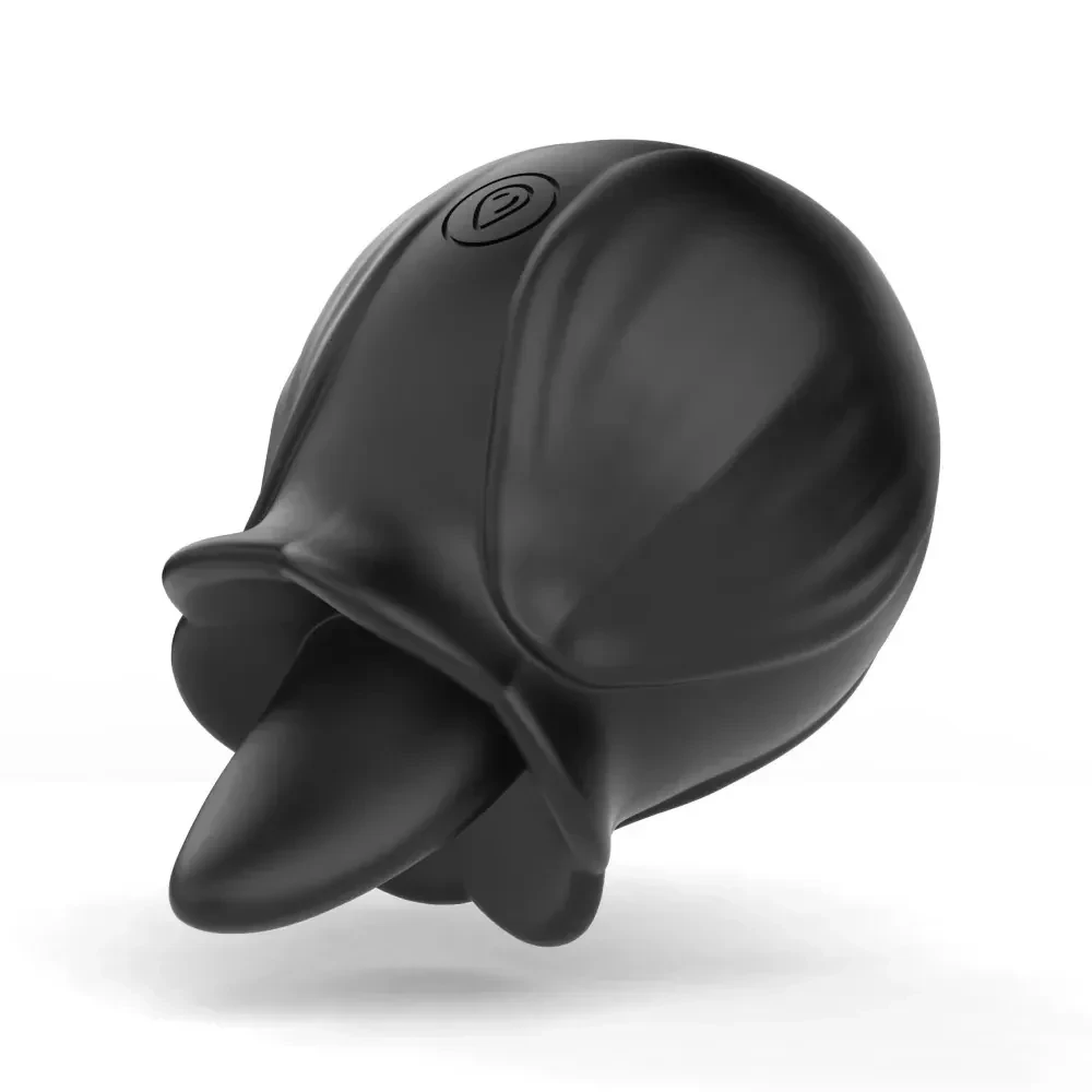 vibrador clítoris con forma de flor rosa