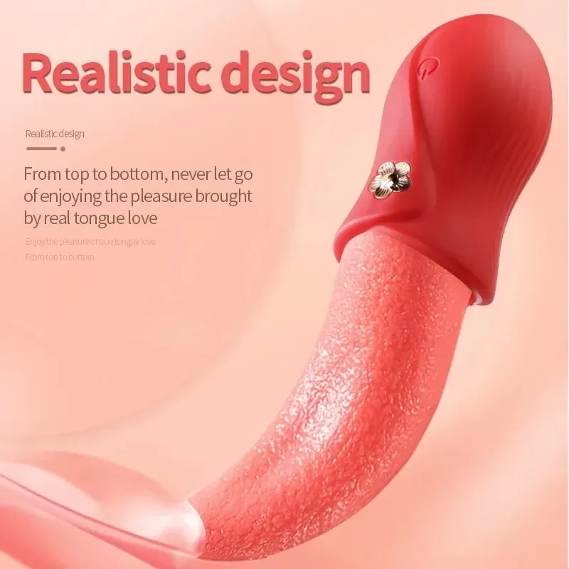vibrador clítoris con forma de lengua