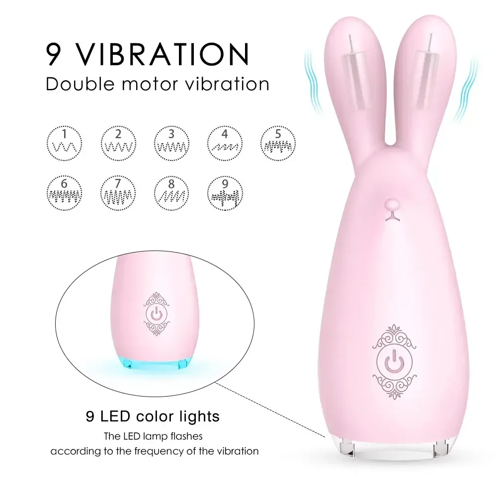 vibrador clitoris forma conejo suave