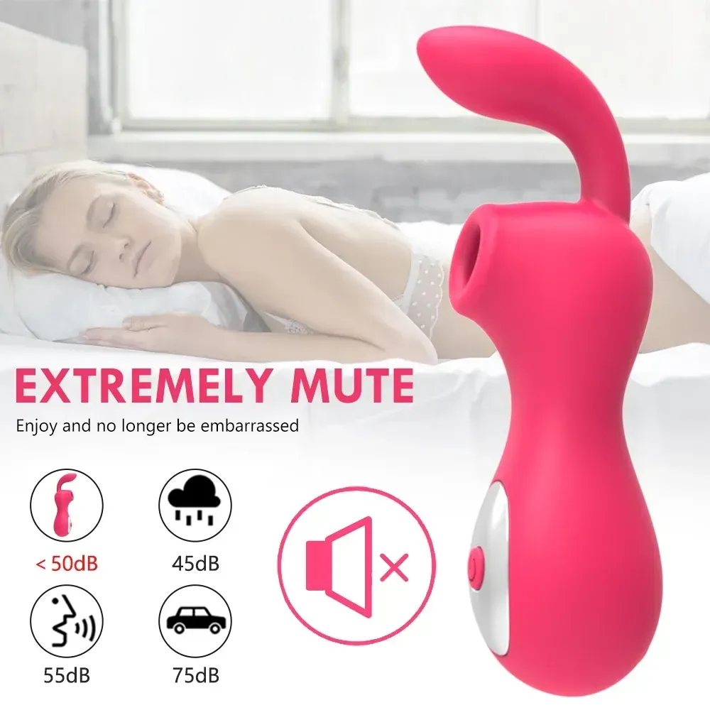 vibrador clitoris silicona medica 2in1