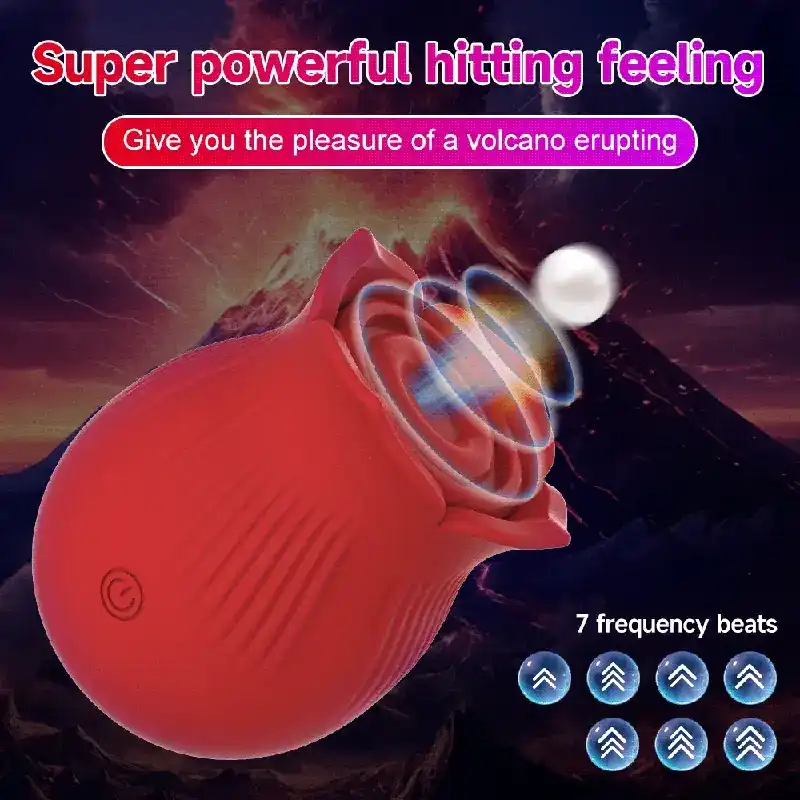vibrador clitoris succion rosa impermeable