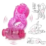 vibrador clítoris y pene silicona médica