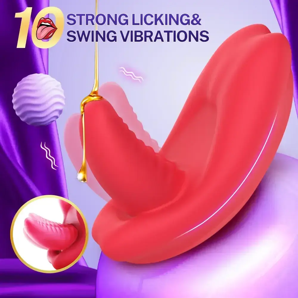 vibrador con forma de lengua erotica