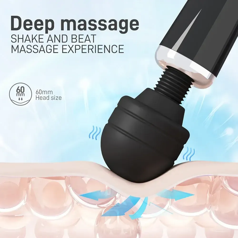 vibrador con forma de varita para mujer