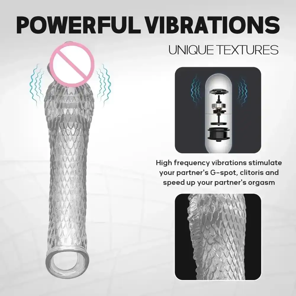 vibrador con funda pene silicona medica