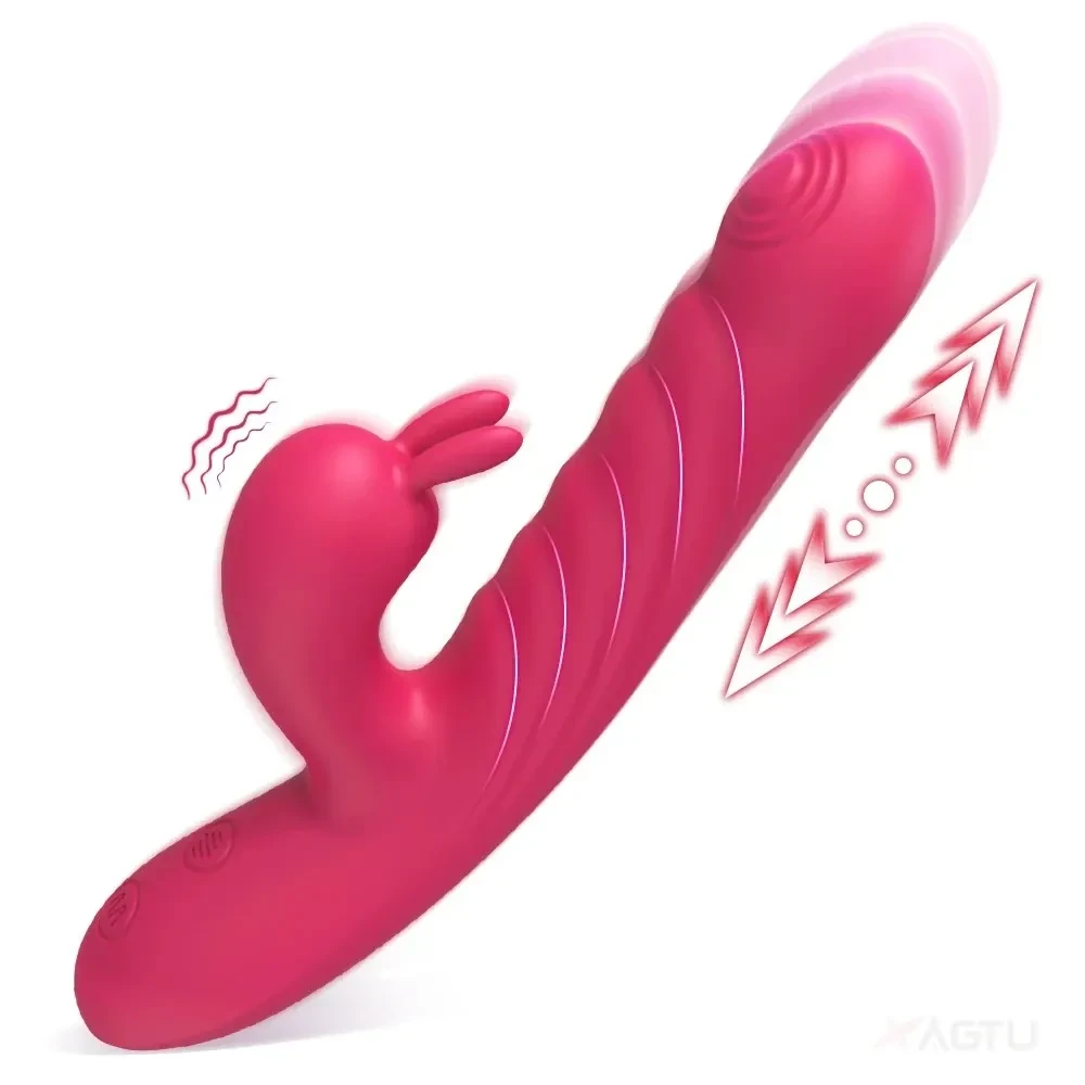 vibrador con movimiento telescópico vaginal