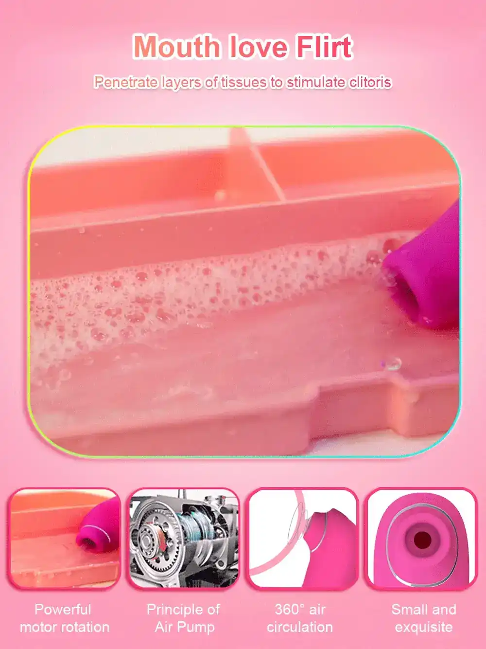 vibrador con succion clitoridiana potente