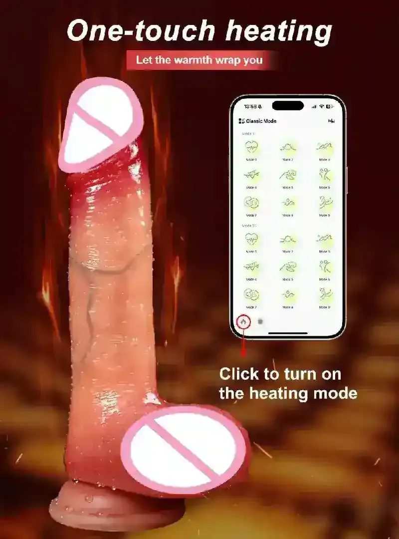 vibrador con ventosa efecto calor