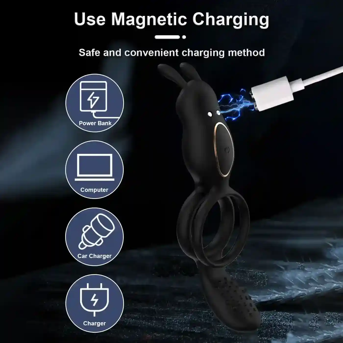 vibrador conejo bluetooth impermeable mujer