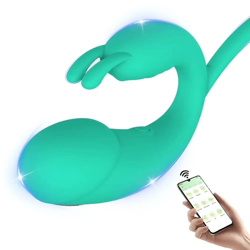 vibrador conejo con control bluetooth