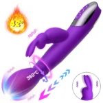 vibrador conejo con rotación y calor