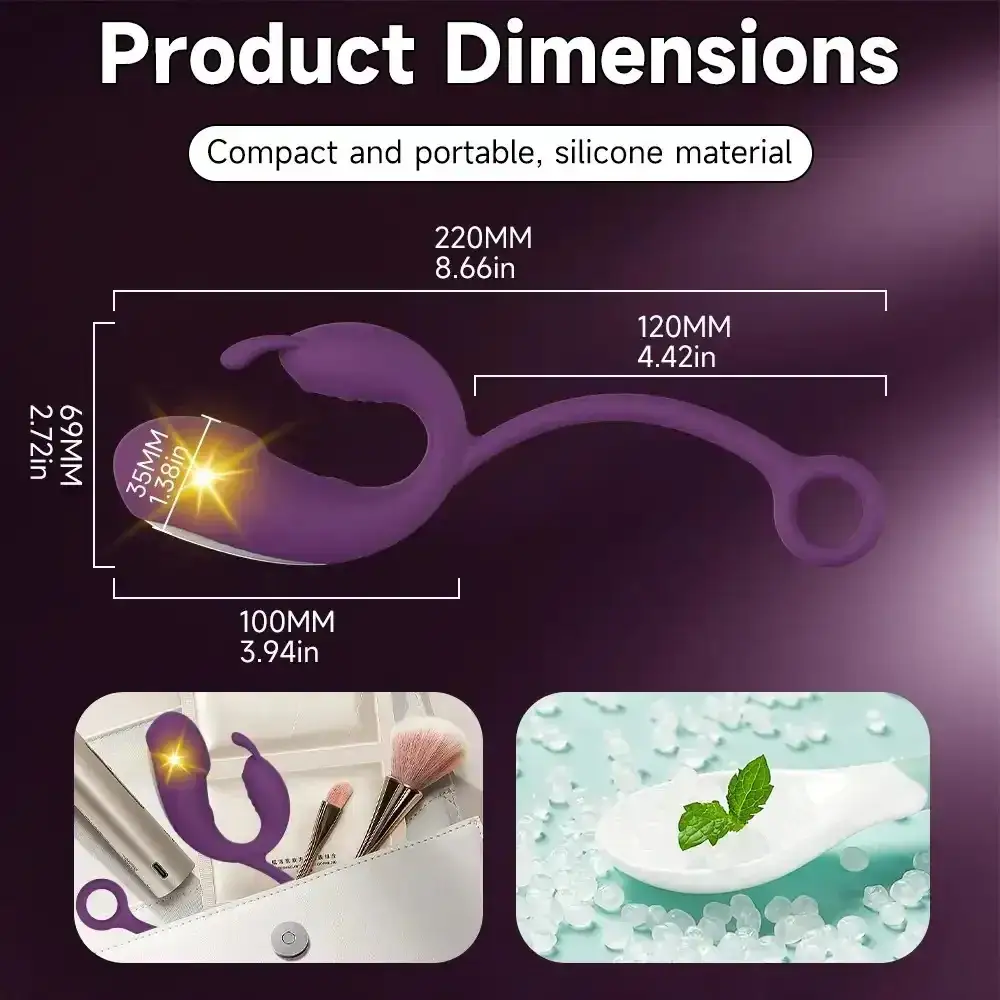 vibrador conejo doble estimulación potente