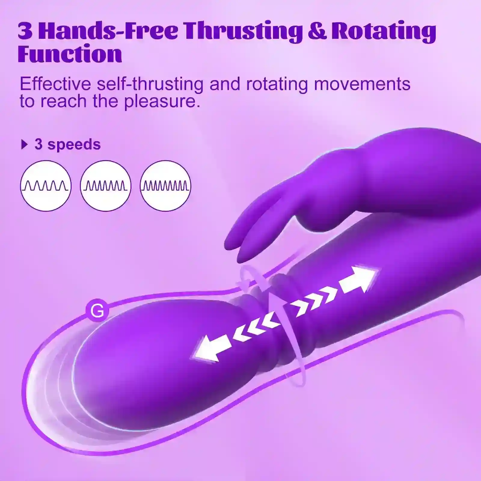 vibrador conejo silicona recargable usb