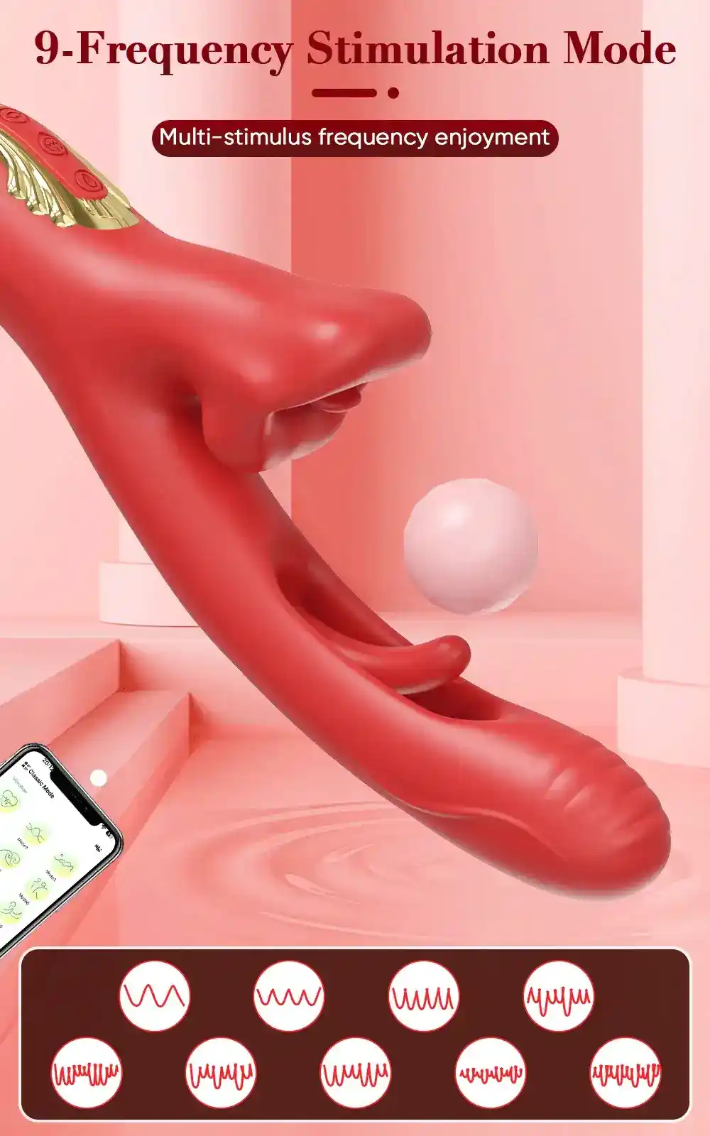 vibrador control app silicona medica