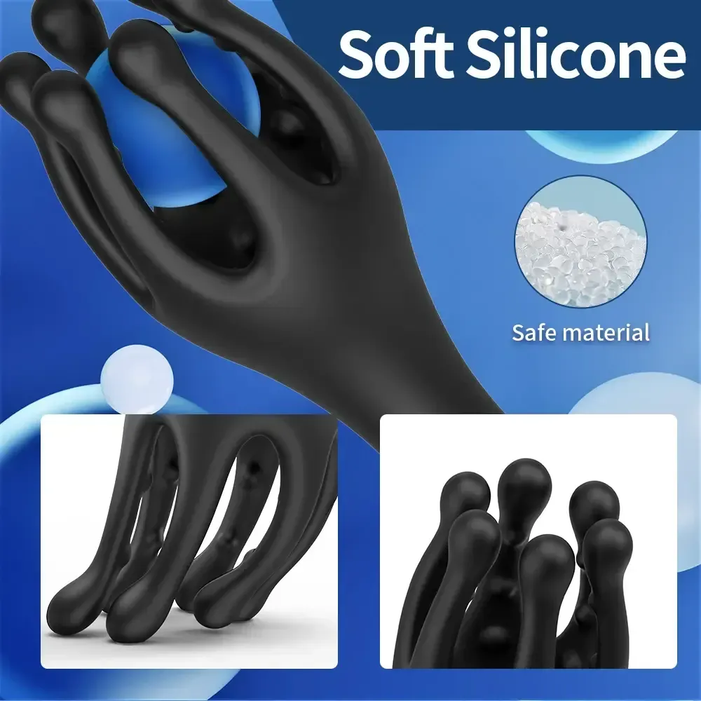 vibrador de glande con diseno pulpo