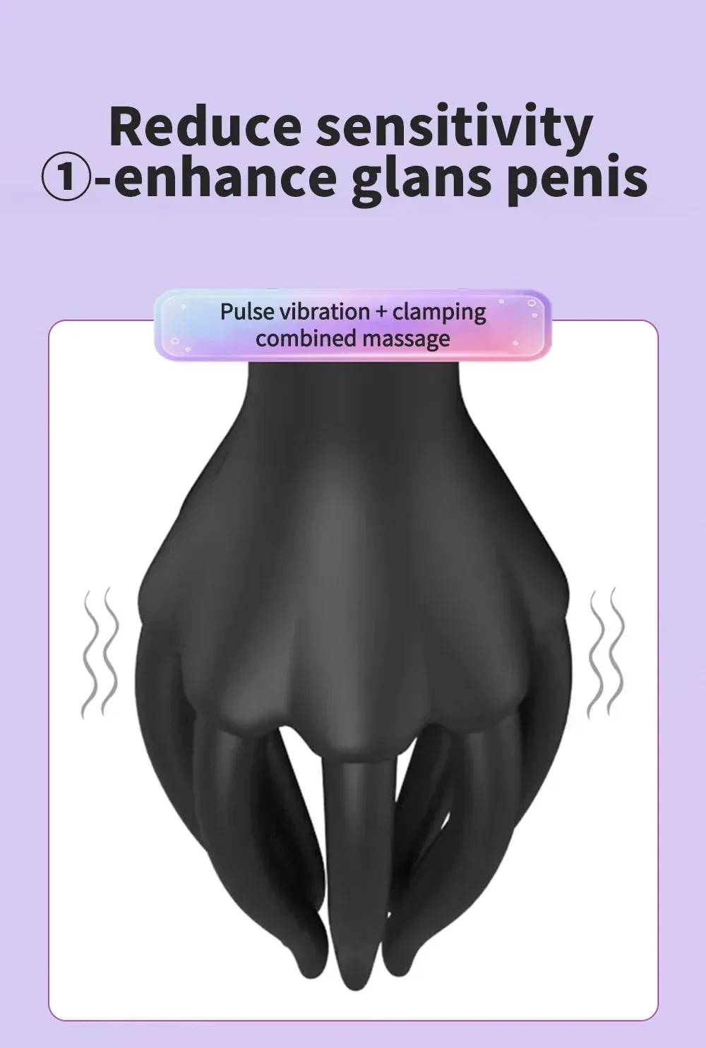 vibrador de glande con pulso