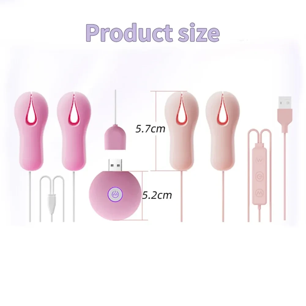 vibrador de pezones recargable usb suave