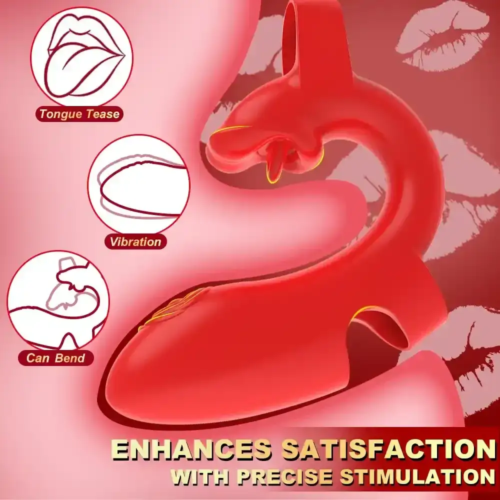 vibrador de silicona con forma de dedo