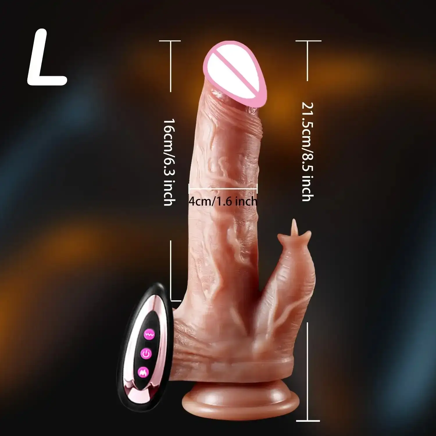 vibrador de silicona médica realista