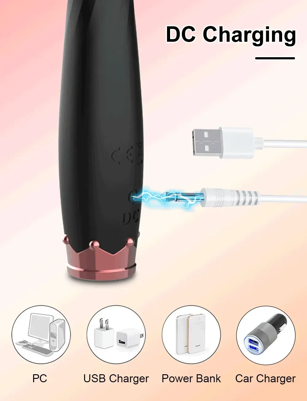 vibrador de silicona recargable usb