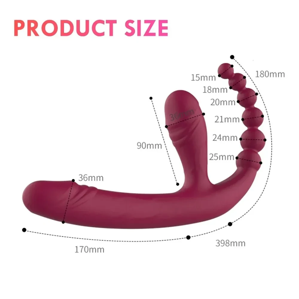 vibrador de tres cabezas estimulación profunda