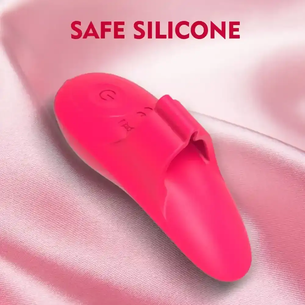 vibrador dedo silicona seguro impermeable