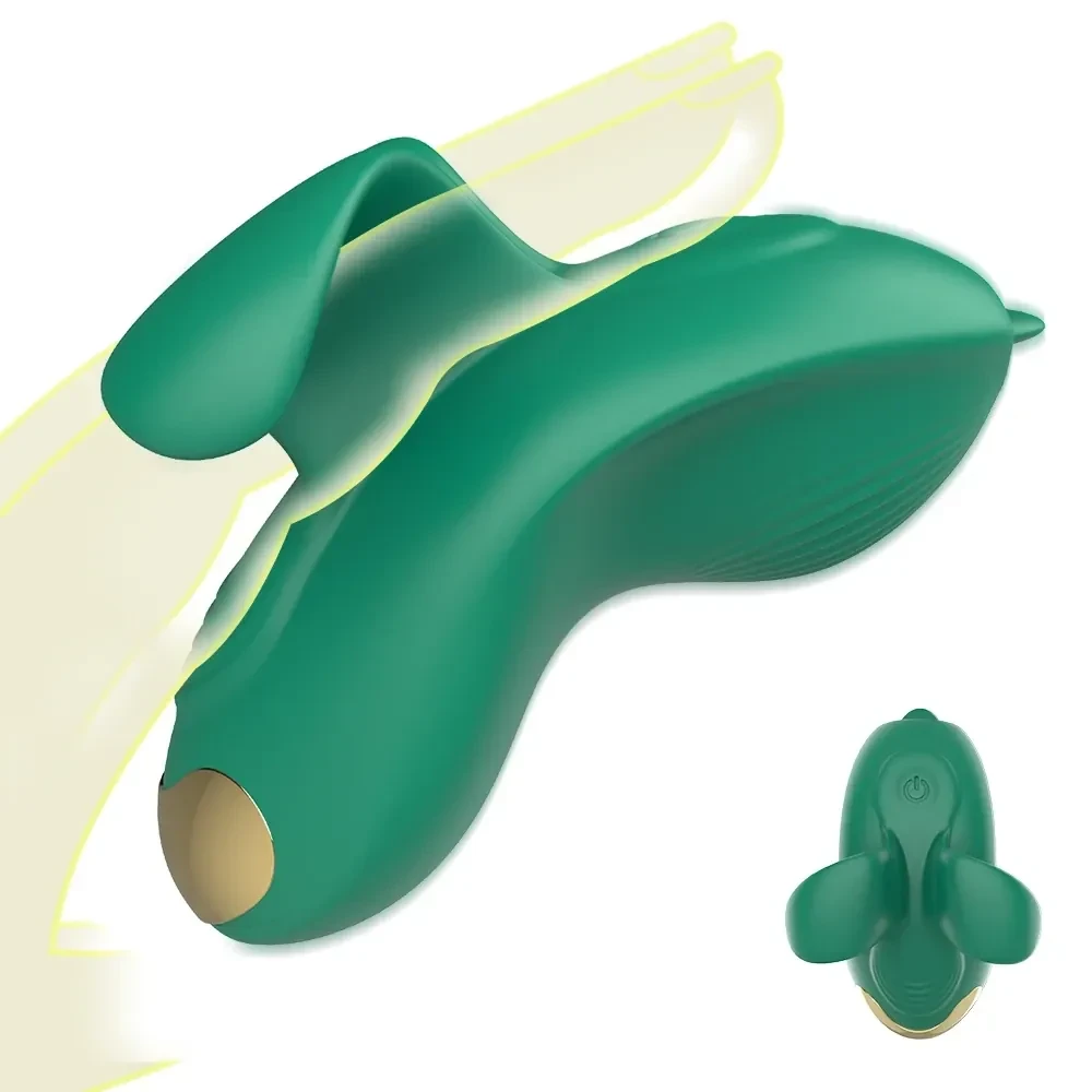 vibrador dedo silicona suave modos