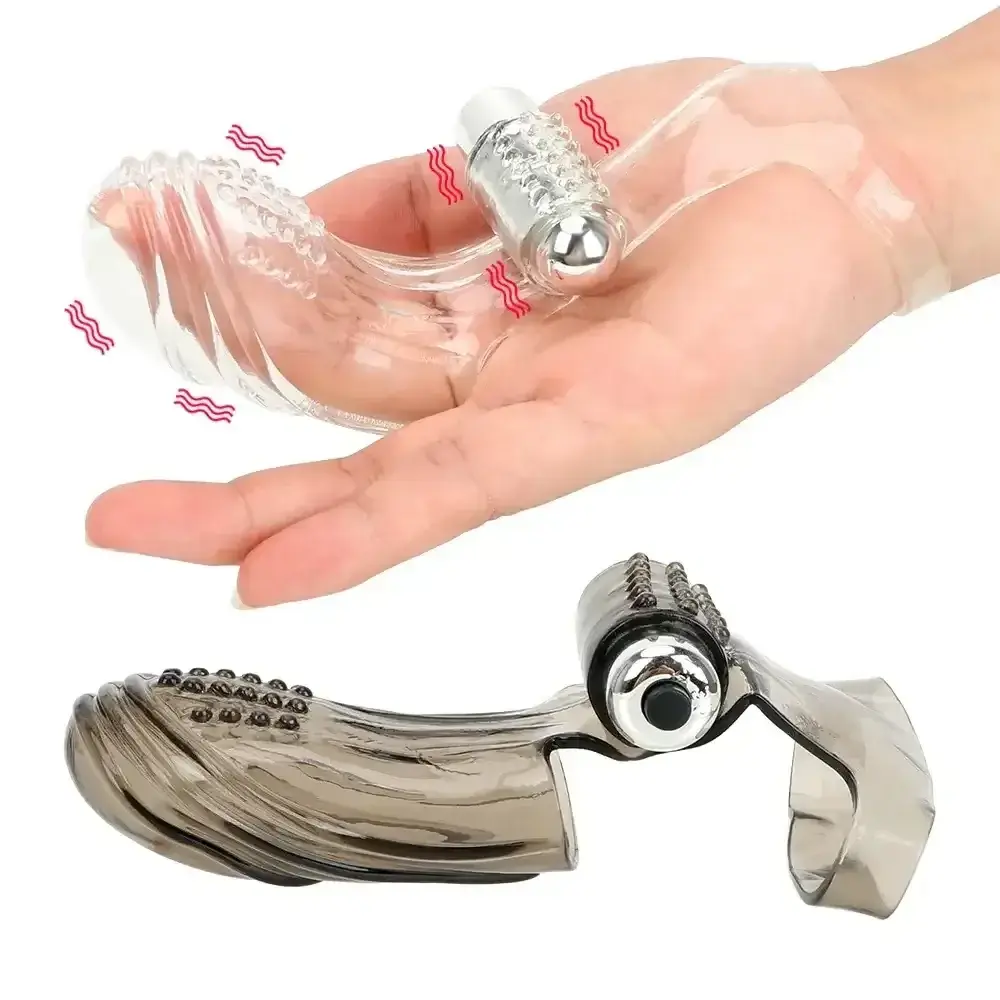 vibrador dedo silicona tpe femenino