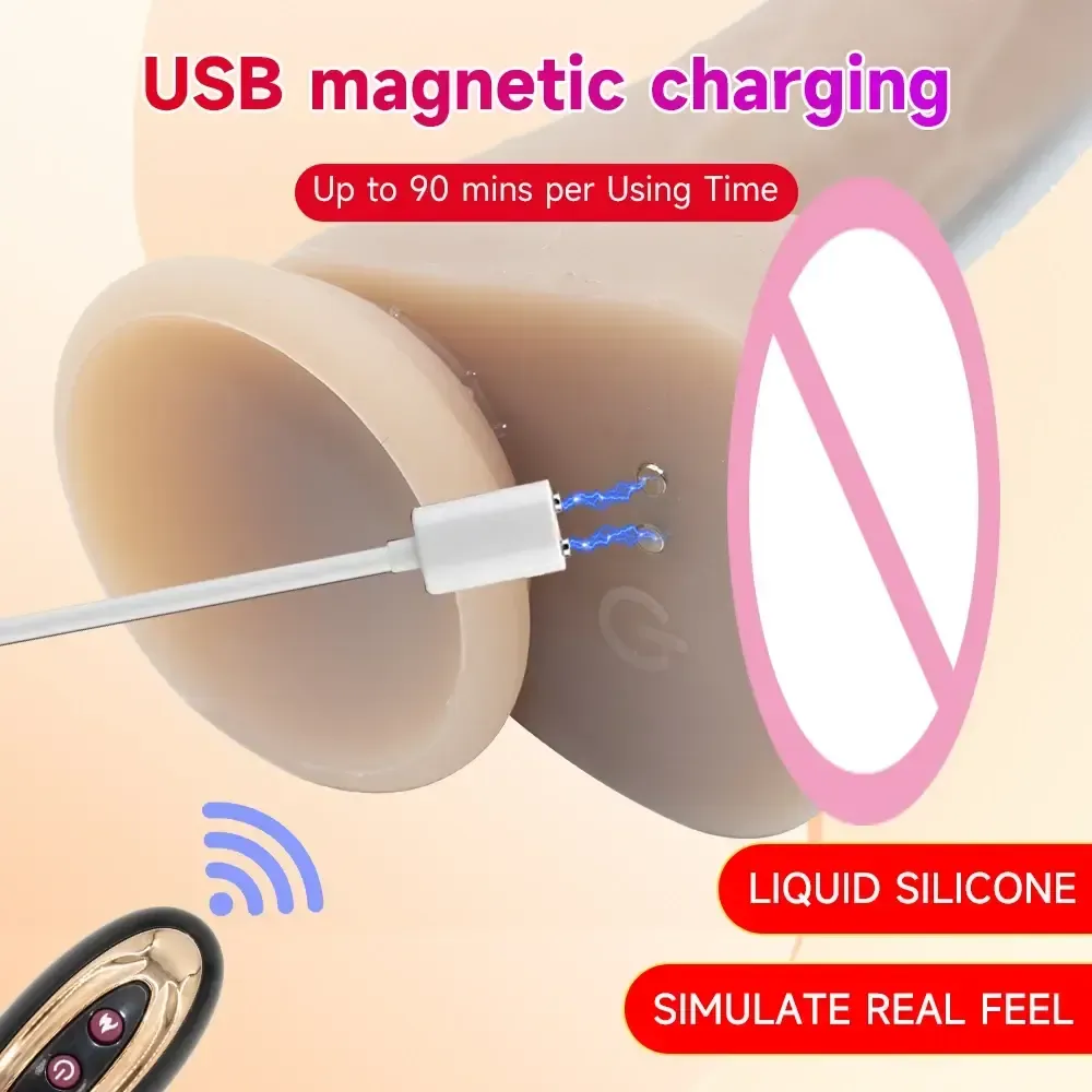 vibrador falo realista con calor