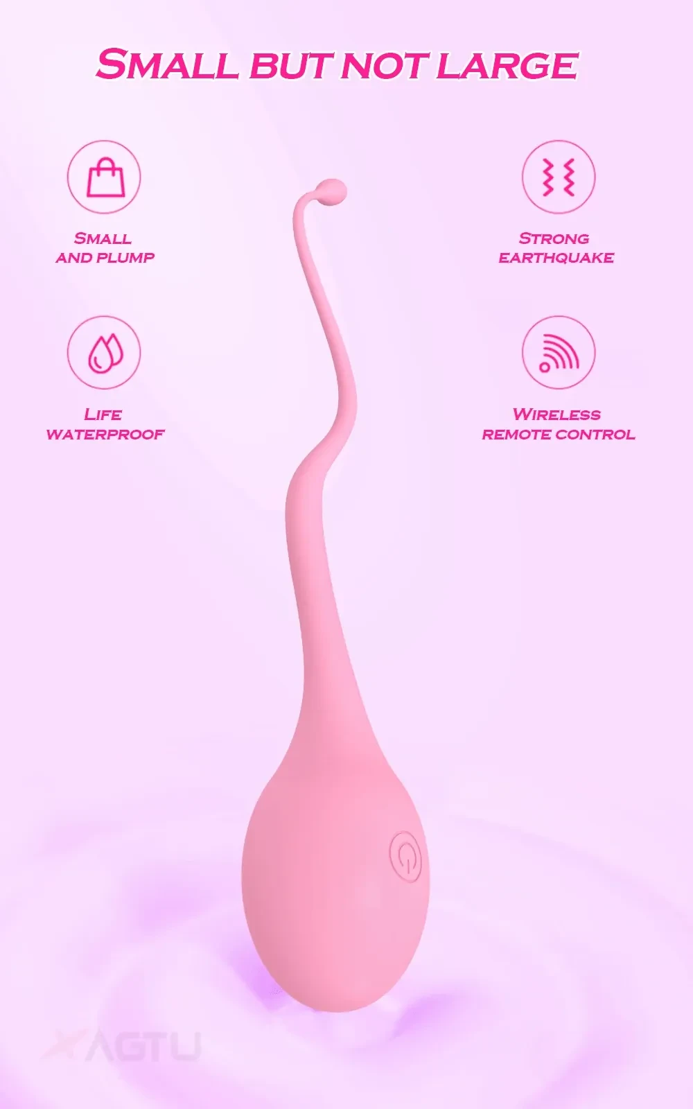 vibrador forma huevo silicona medica
