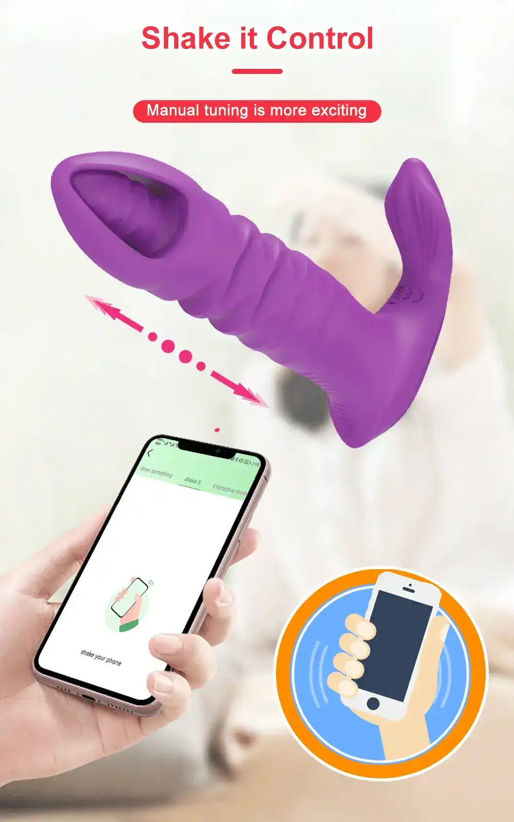 vibrador inalambrico punto g ajustable